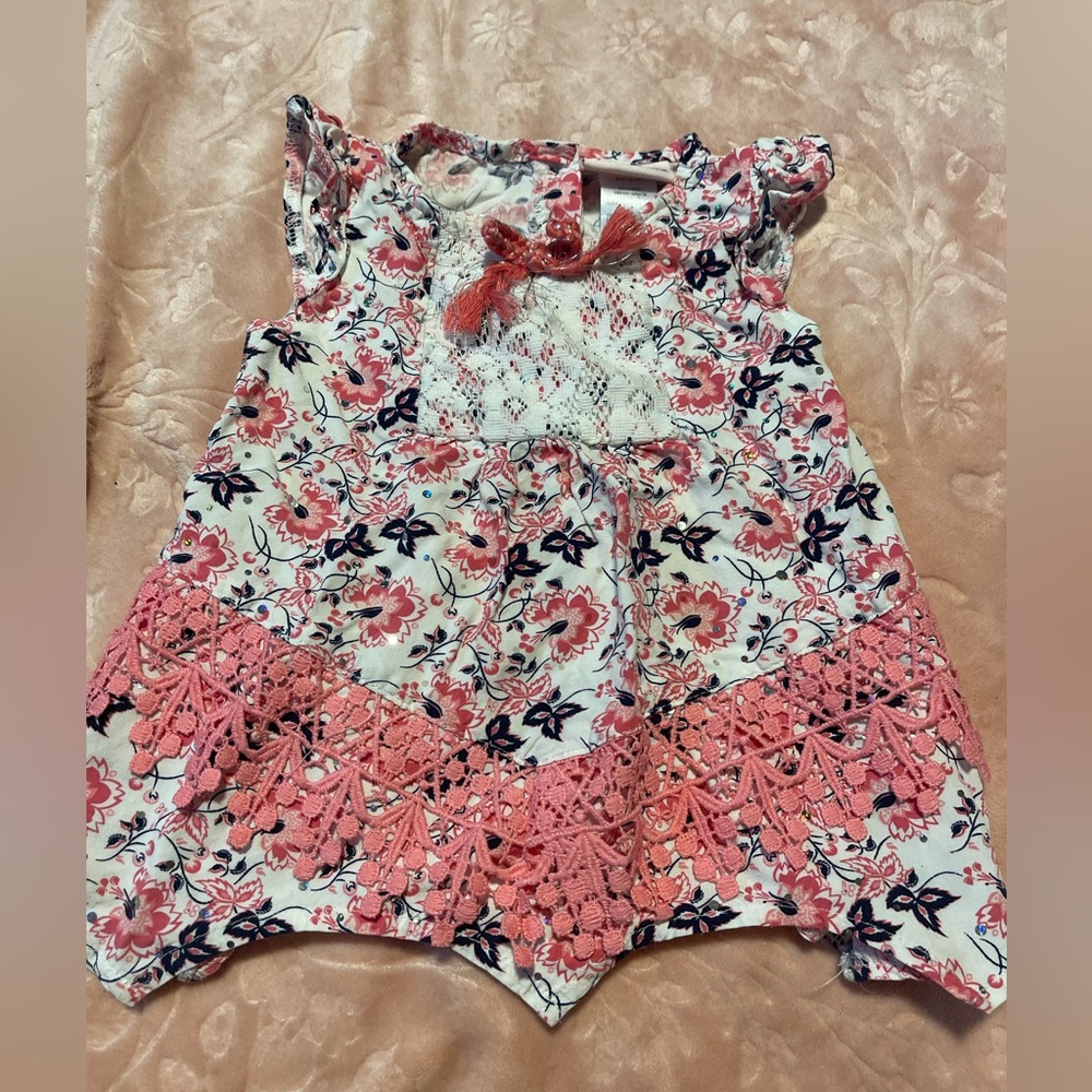 4 for 10$ ❤️ Little Lass | 2T Pink and Navy Floral Dress